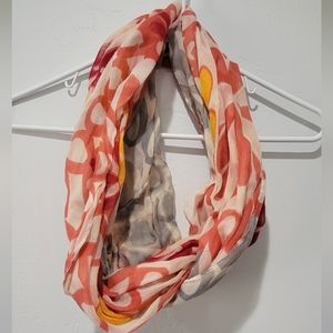 Floral infinity scarf
